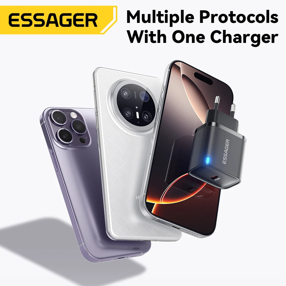 30W Type-C Charger PD 3.0 USB C Charger for Iphone 16 15 14 Pro Samsung Huawei Xiaomi Tablet Ipad Air Pro Phone Charger