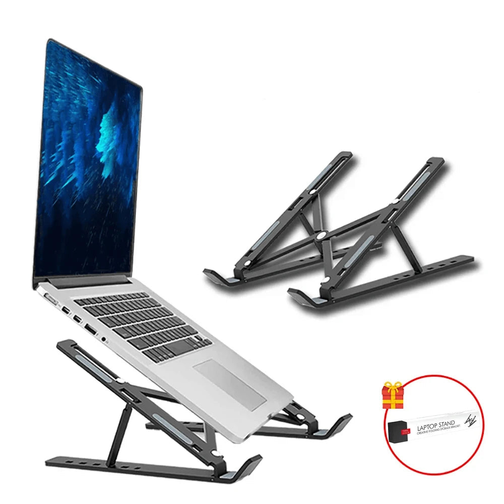 Laptop Stand Portable Foldable Notebook Bracket Adjustable Computer Monitor Holder for Macbook Air Ipad Tablets Base Accessories